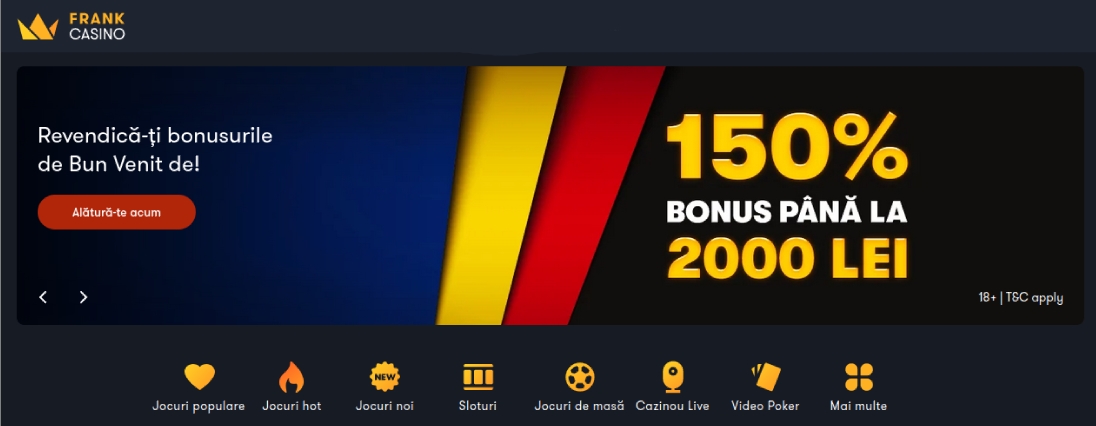 Frank Casino a intrat pe piața din România